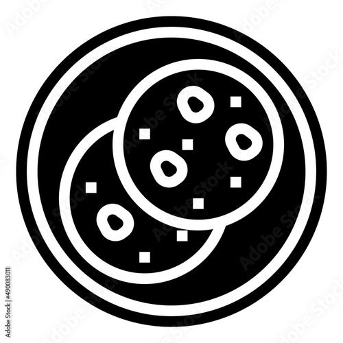 TANDOORI ROTI glyph icon,linear,outline,graphic,illustration