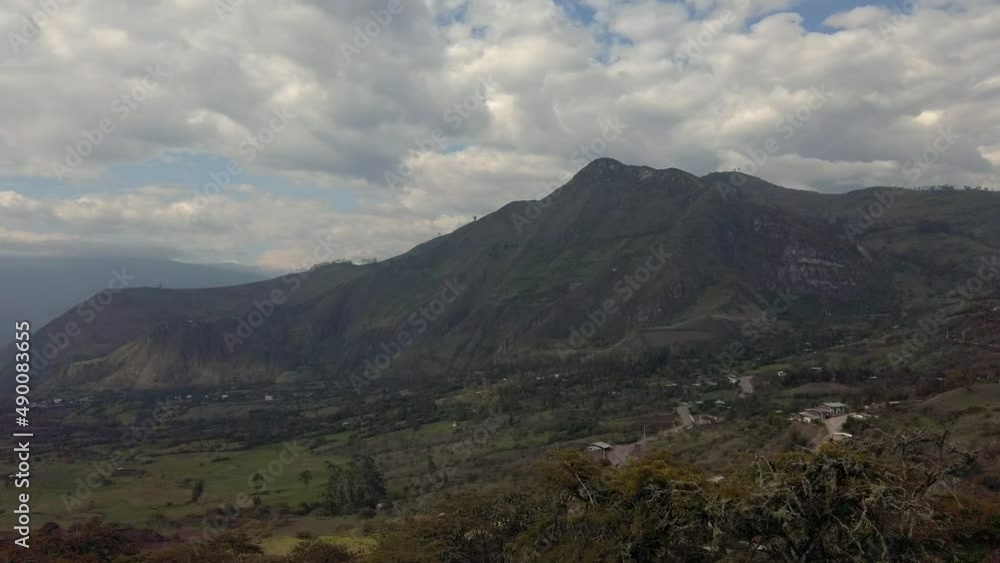 Panoramic View Establishing Mountain Valley Around Kuntur Wasi, Peru Panoramic View Establishing Mountain Valley Around Kuntur Wasi, Peru