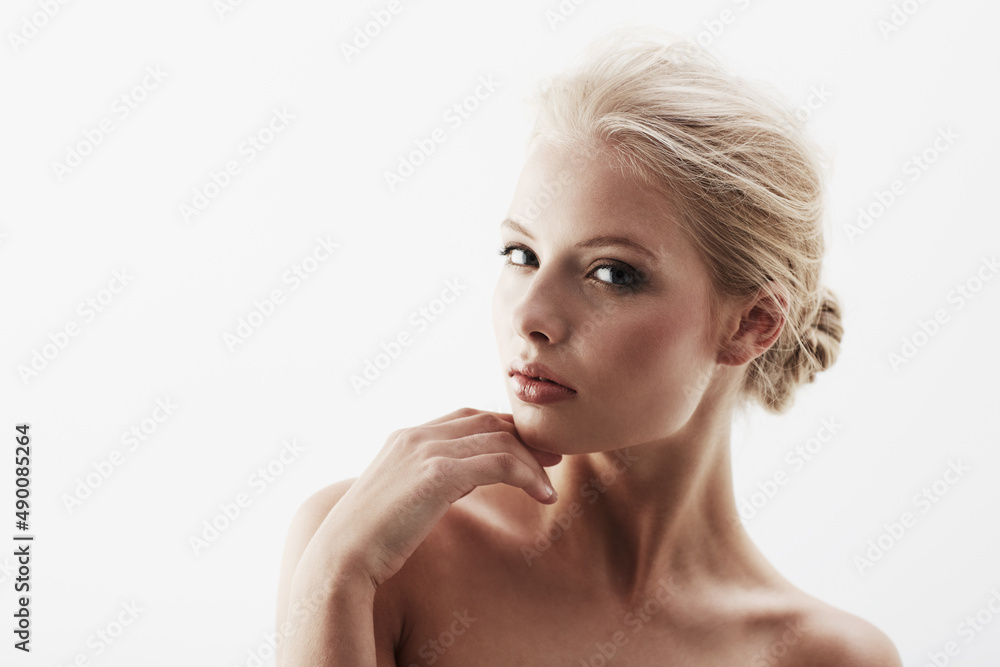 Naturally gorgeous. Cropped portrait of a gorgeous young blonde woman. Naturally gorgeous. Cropped portrait of a gorgeous young blonde woman.