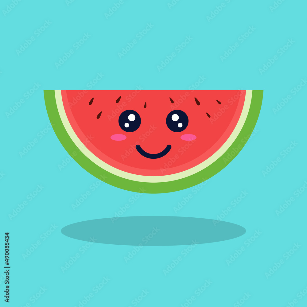 cute watermelon fruit character design cute watermelon fruit character design