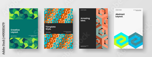 Konstfotografi Isolated presentation A4 design vector concept composition