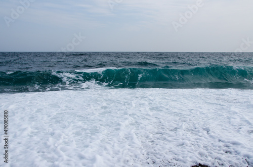 Seascape background. White marine foam © Annuitti