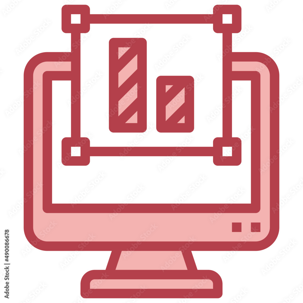 BOTTOM ALIGNMENT red line icon,linear,outline,graphic,illustration BOTTOM ALIGNMENT red line icon,linear,outline,graphic,illustration