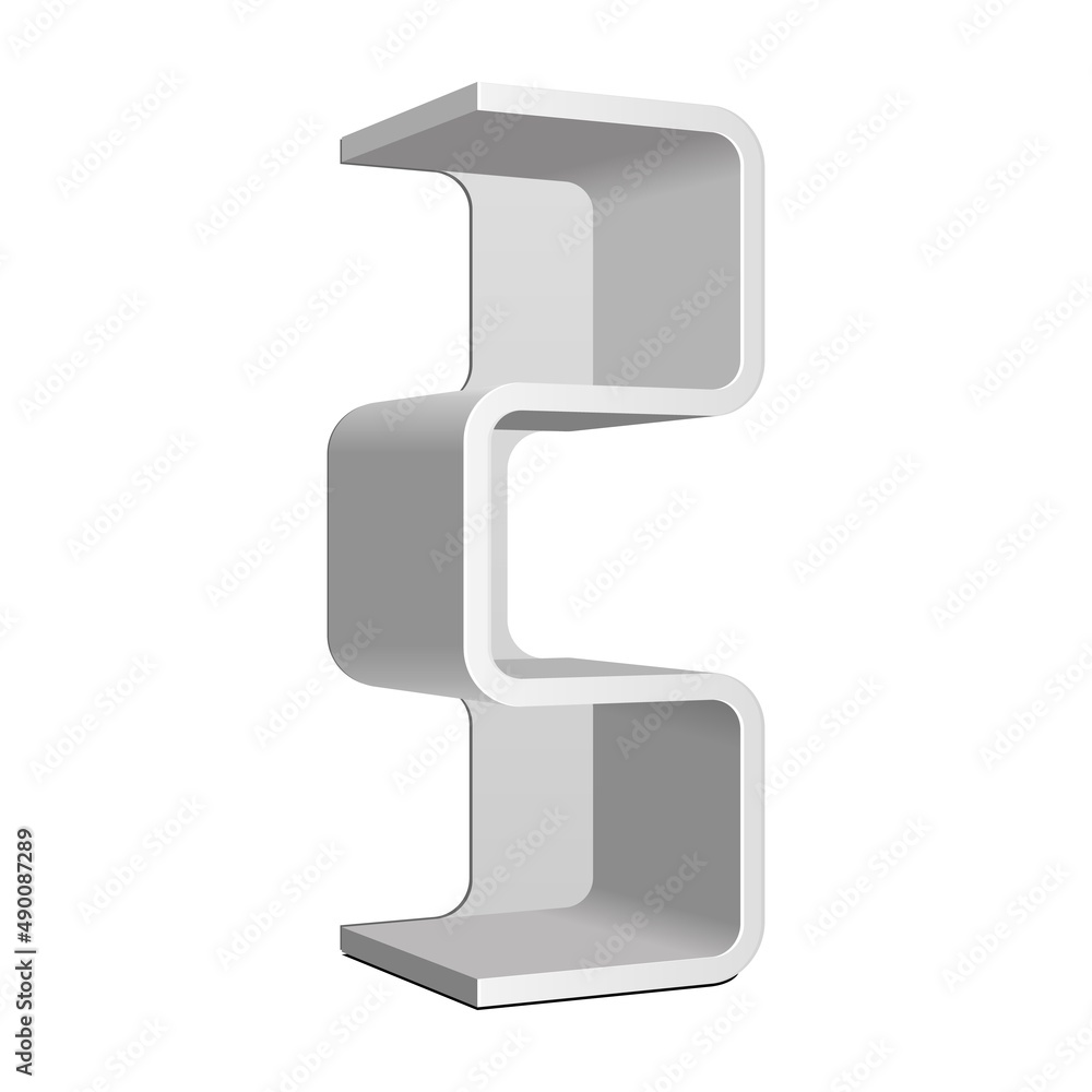 Mockup Zigzag, Crankle Retail Shelves Floor Display Rack For Supermarket Blank Empty. Cell. Cardboard. Mock Up. 3D On White Background Isolated. Mockup Zigzag, Crankle Retail Shelves Floor Display Rack For Supermarket Blank Empty. Cell. Cardboard. Mock Up. 3D On White Background Isolated.