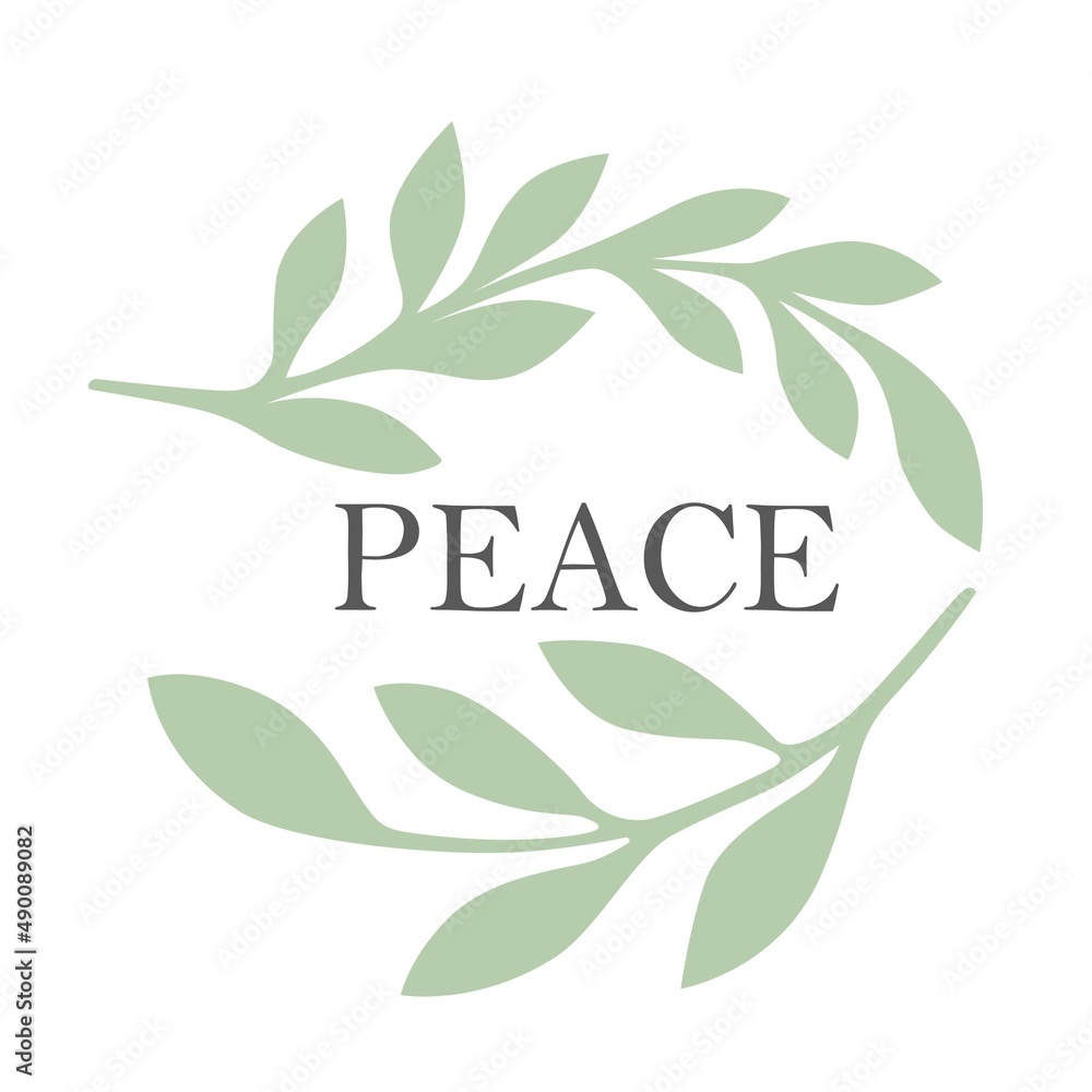 Symbol of peace, olive branch