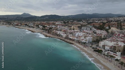 Wallpaper Mural Aerial views of Xàbia's Port in a cloudy day.  Torontodigital.ca