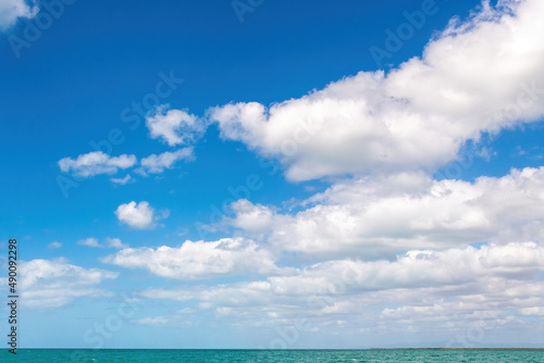 Cloudscape in the Caribbean sea