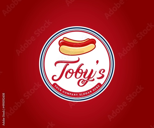 Hot dogs logo design, Hot dogs symbol icon