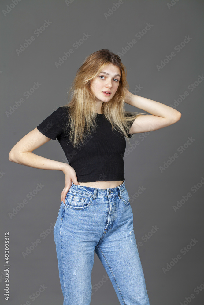 Close up portrait of a young beautiful woman Close up portrait of a young beautiful woman