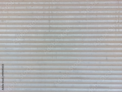 Close-up Roller shutter door with texture line