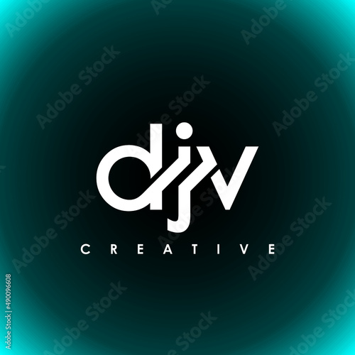 DJV Letter Initial Logo Design Template Vector Illustration photo