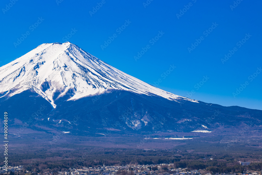 富士山　冬景