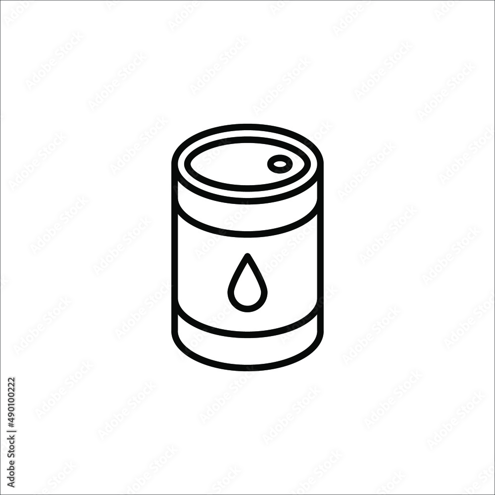 Barrel oil icon. Simple illustration of barrel oil icon for web on white background Barrel oil icon. Simple illustration of barrel oil icon for web on white background
