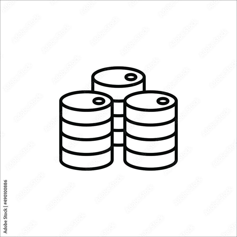 Barrel oil icon. Simple illustration of barrel oil icon for web on white background Barrel oil icon. Simple illustration of barrel oil icon for web on white background