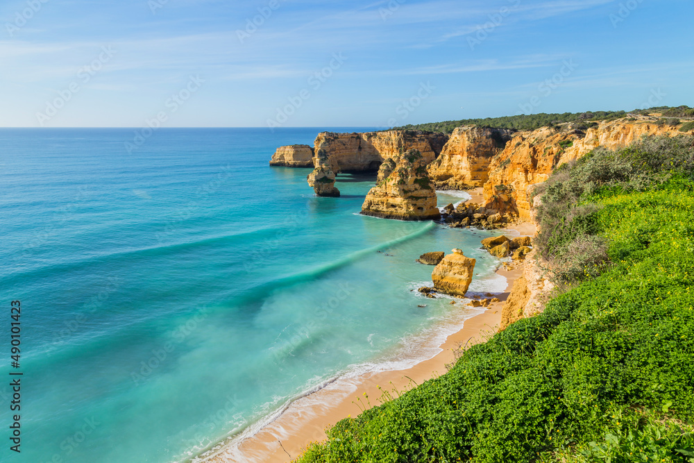 Cliffs in the Coast of Algarve Cliffs in the Coast of Algarve