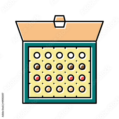 candy box color icon vector illustration