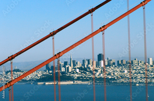 Photography California- San Francisco- Unique View of the City Through the Golden Gate Bridg
