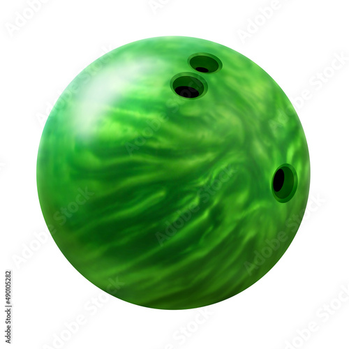 Bowling ball vector illustration on white background