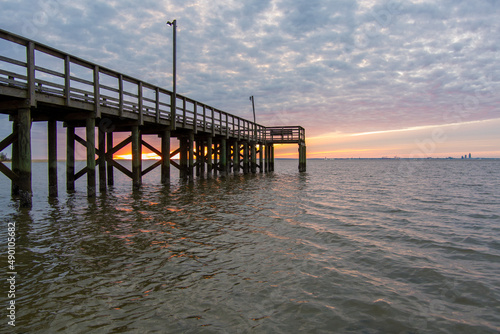 pier at sunset