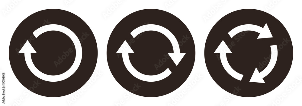 Repeat sign, reload icon, refresh, loading, reset vector symbol set Repeat sign, reload icon, refresh, loading, reset vector symbol set