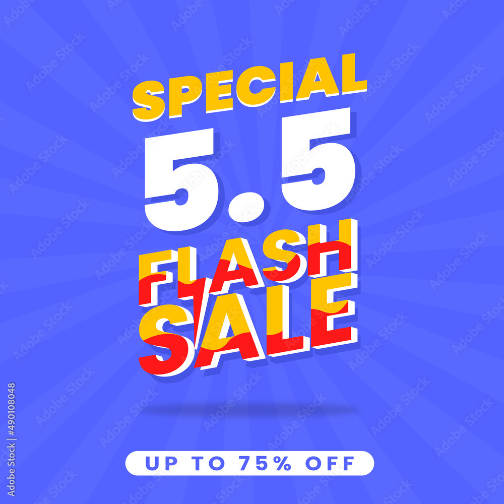 Flash Sale 5.5 Promotion Banner Template
