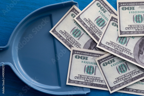 A concept on the topic of collecting taxes or debts.