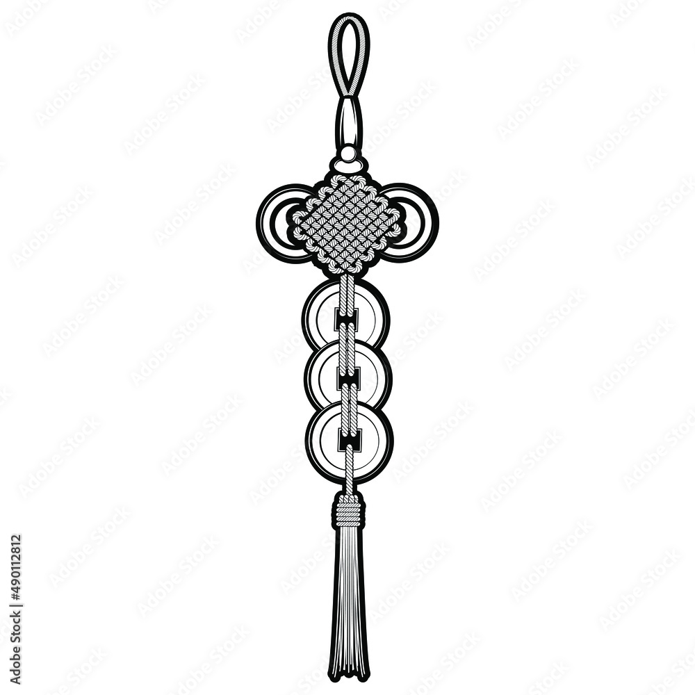 Asian coin amulet.
Asian element vector. Eastern culture symbol. Asian coin amulet.
Asian element vector. Eastern culture symbol.