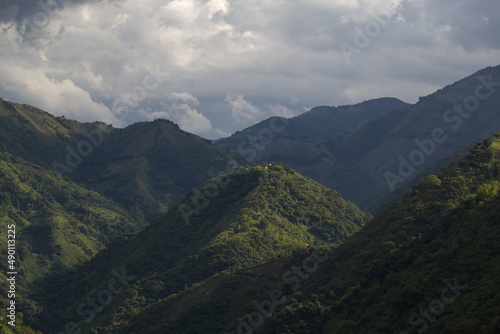 Green hills near Medellin, Colombia