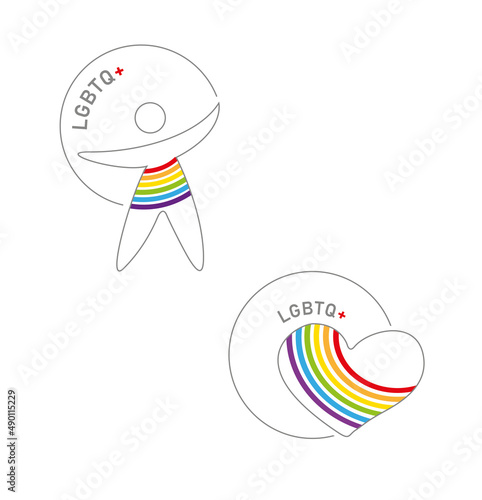 LGBTQ+ Logo Icon Set
