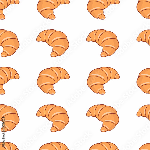 Obraz na płótnie graphic, product, scrapbooking, sketch, textile, drawing, fabric, menu, wallpaper, cafe, element, french, illustration, isolated, paper, seed, bagel, black, bun, croissant, crumb, design, eat, icon, m w salonie