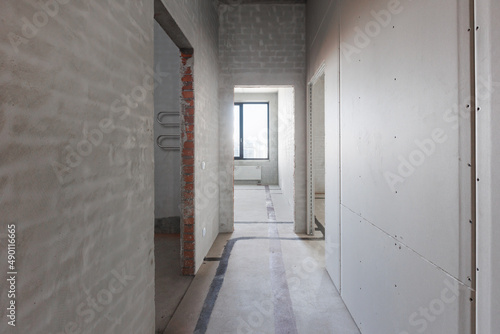 Wallpaper Mural interior of the apartment without decoration in gray colors Torontodigital.ca