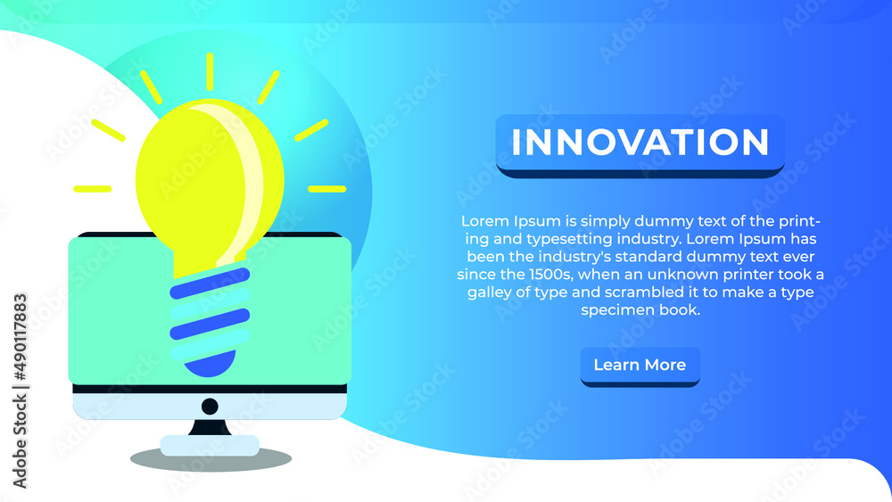 Innovation website banner design template Innovation website banner design template