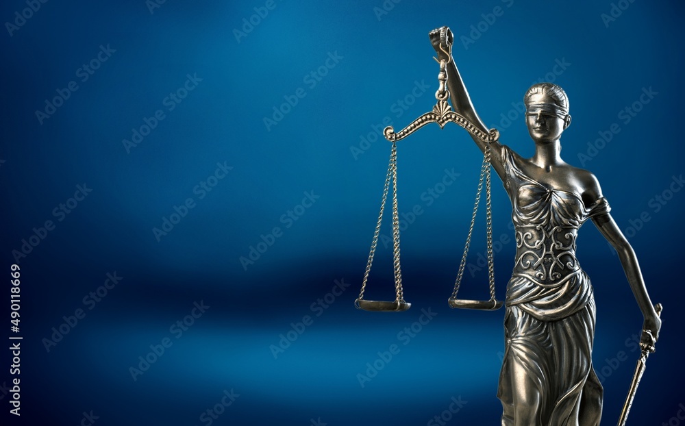 Themis Statue Justice Scales Law Lawyer Business Concept on background Themis Statue Justice Scales Law Lawyer Business Concept on background
