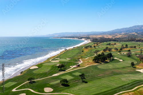 Santa Barbara California Golf Course Coastline
