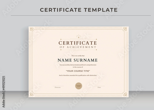 Certificate of Appreciation template, Certificate of achievement, awards diploma