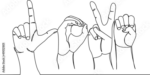 sign language word love