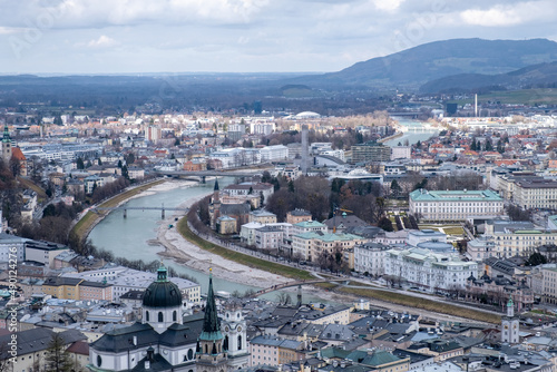 View to city Salzburg in Austria