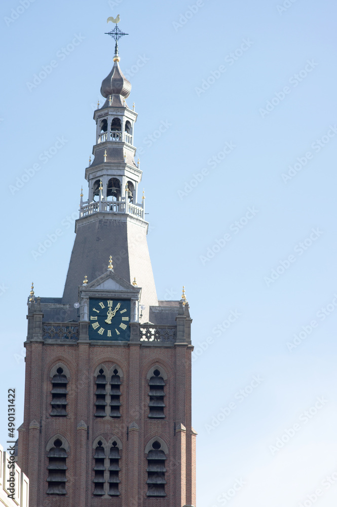 Tower of the St. John's cathedral in 's-Hertogenbosch in the Netherlands