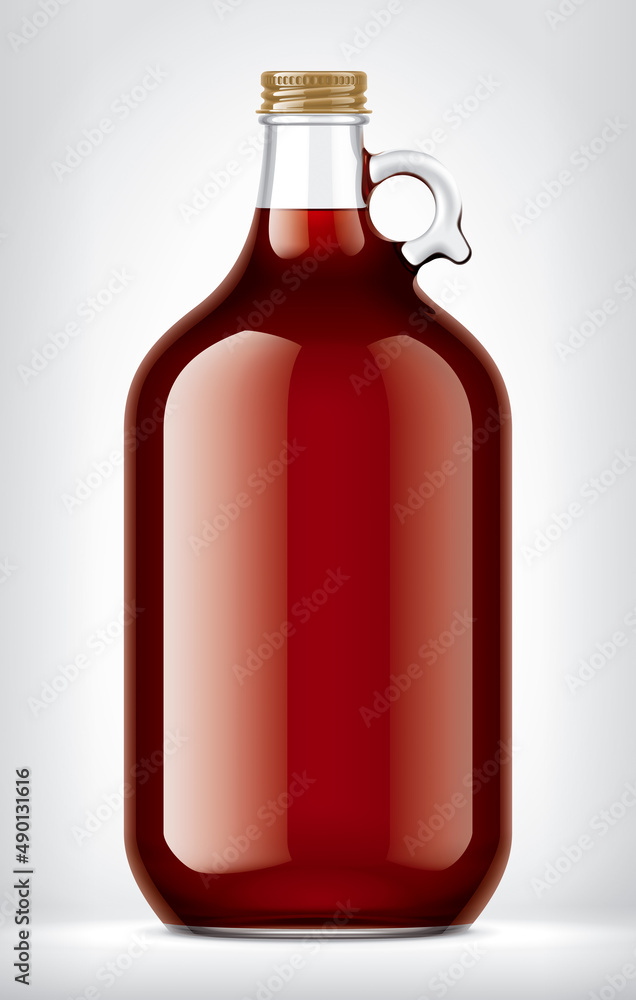 Glass Bottle on background. Glass Bottle on background.