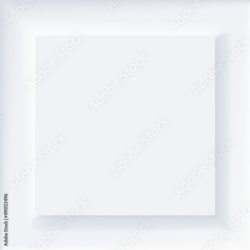 Neumorphism style element. Modern website or mobile app design. Neumorphic UI UX white design.