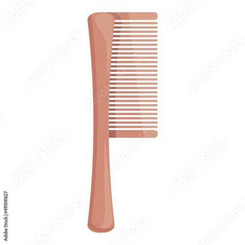 Hair comb icon cartoon vector. Hairbrush barber. Shape care