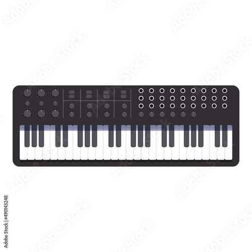 Vocal synthesizer icon cartoon vector. Music dj. Mixer controller