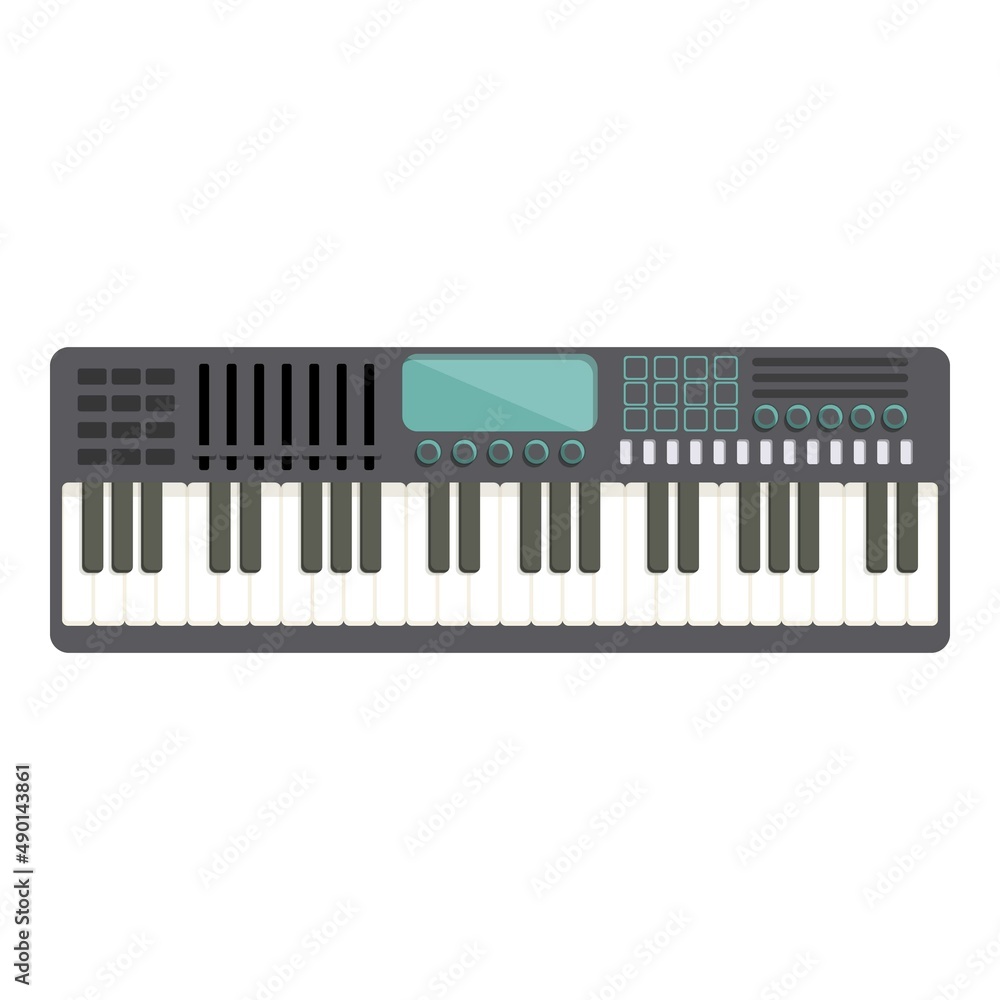 Classic synthesizer icon cartoon vector. Dj keyboard. Audio instrument Classic synthesizer icon cartoon vector. Dj keyboard. Audio instrument