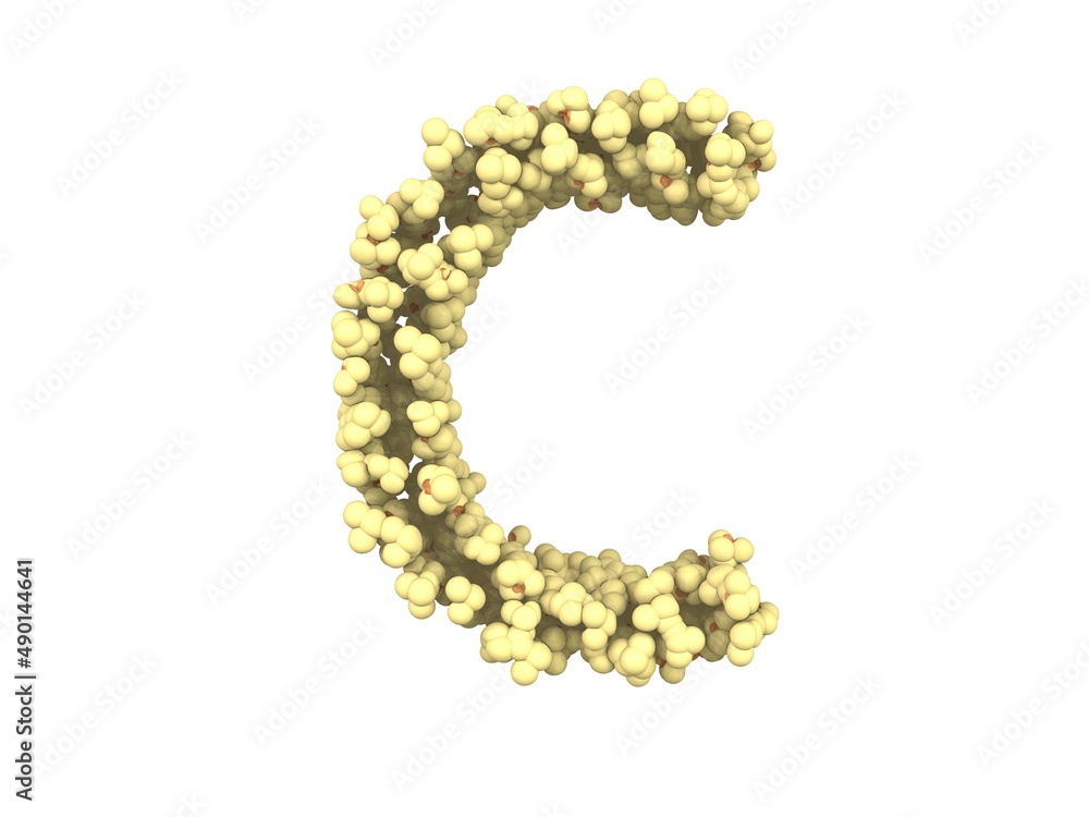Popcorn Themed Font Letter C Popcorn Themed Font Letter C