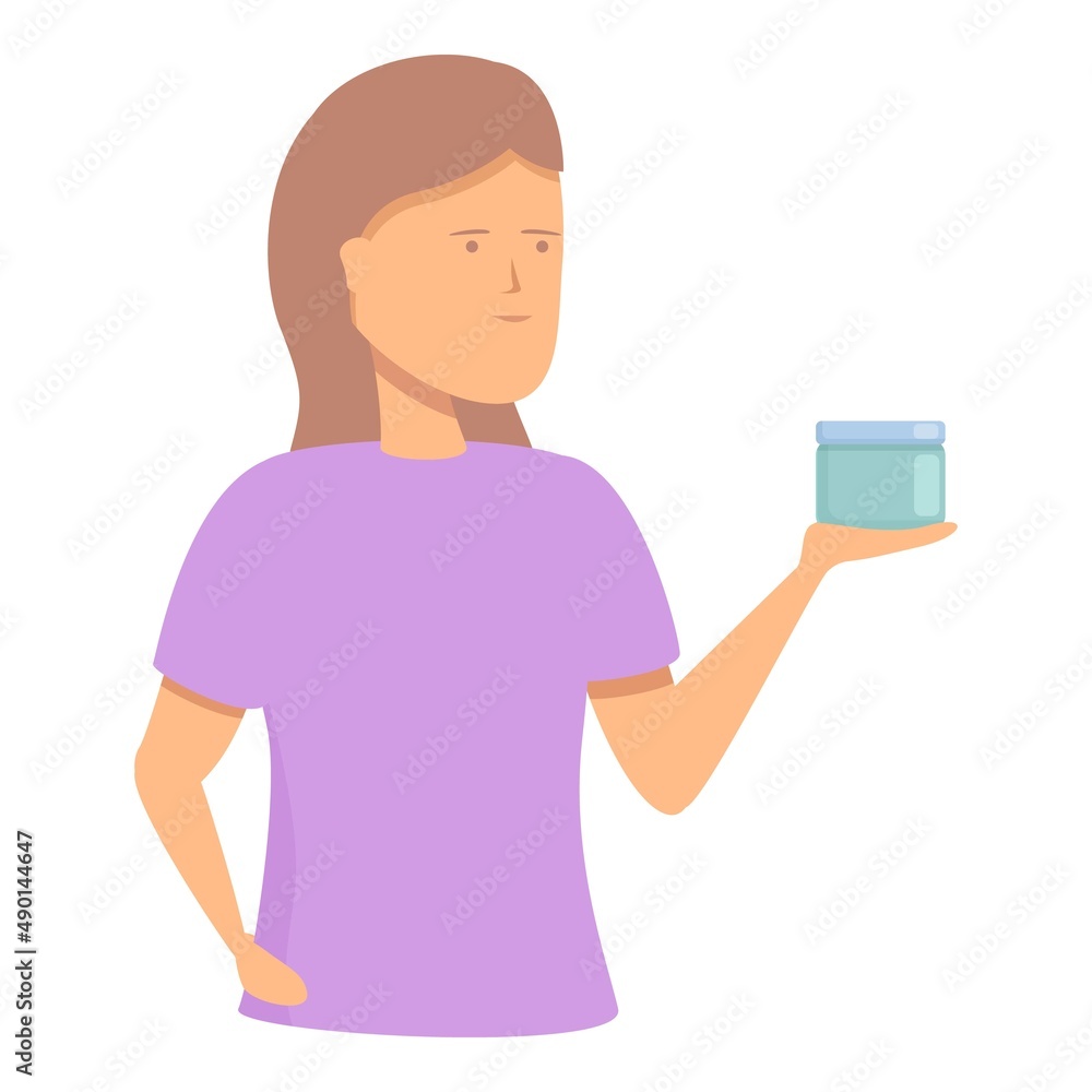 Anti aging cream jar icon cartoon vector. Cosmetic skin. Beauty care Anti aging cream jar icon cartoon vector. Cosmetic skin. Beauty care