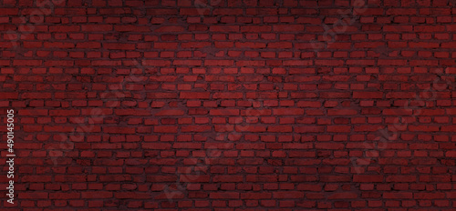 Ordinary brick wall. Background image. 3d render
