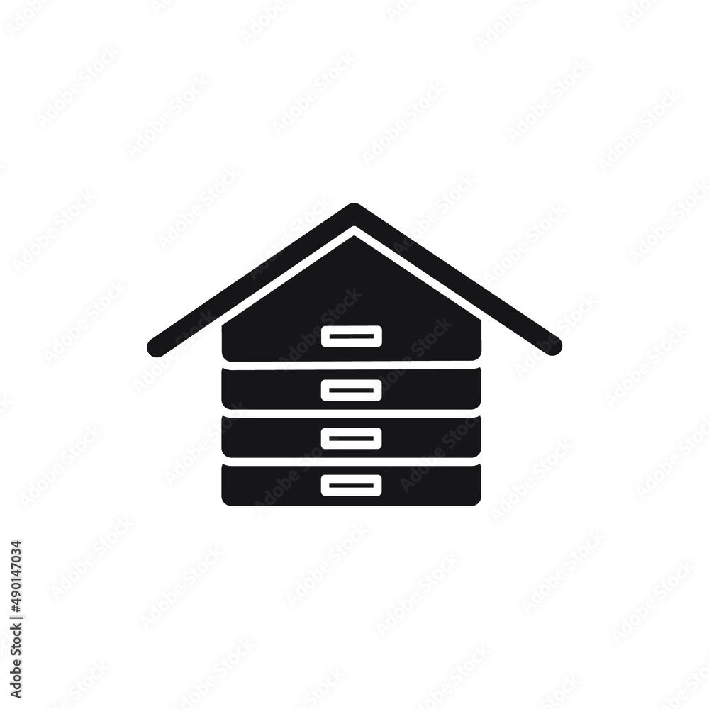 bee hive icons symbol vector elements for infographic web bee hive icons symbol vector elements for infographic web