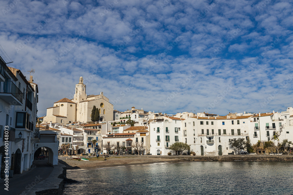 Beautiful town of Cadaques in Spain on the Costa Brava of the Mediterranean.