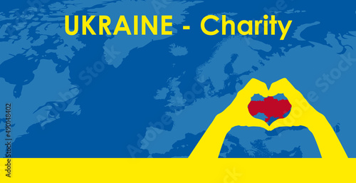 ukraine charity banner hintergrund