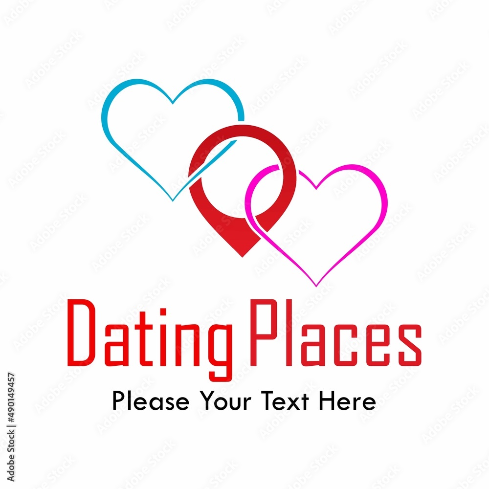 Dating places logo template illustration